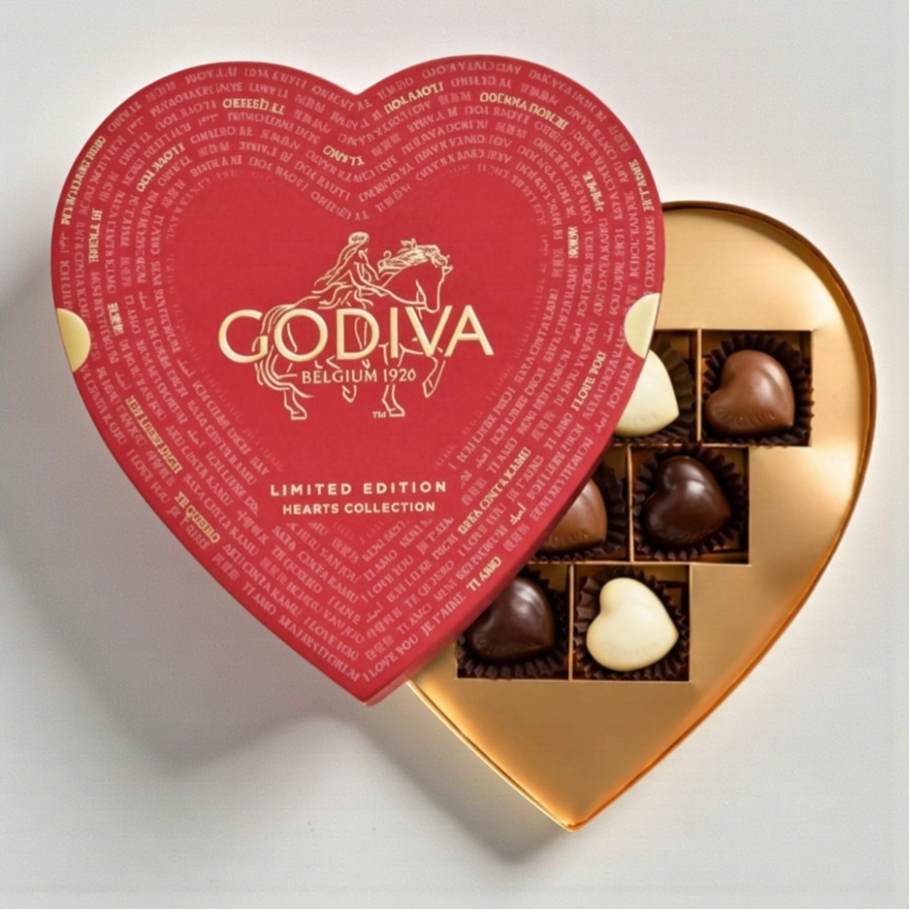 Godiva Paper Heart Gift Box Small